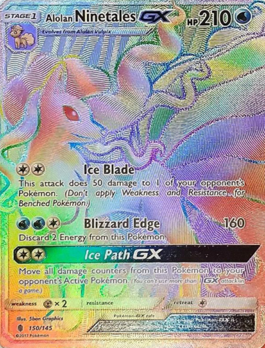 Alolan Ninetales GX - 150/145 - Secret Rare
